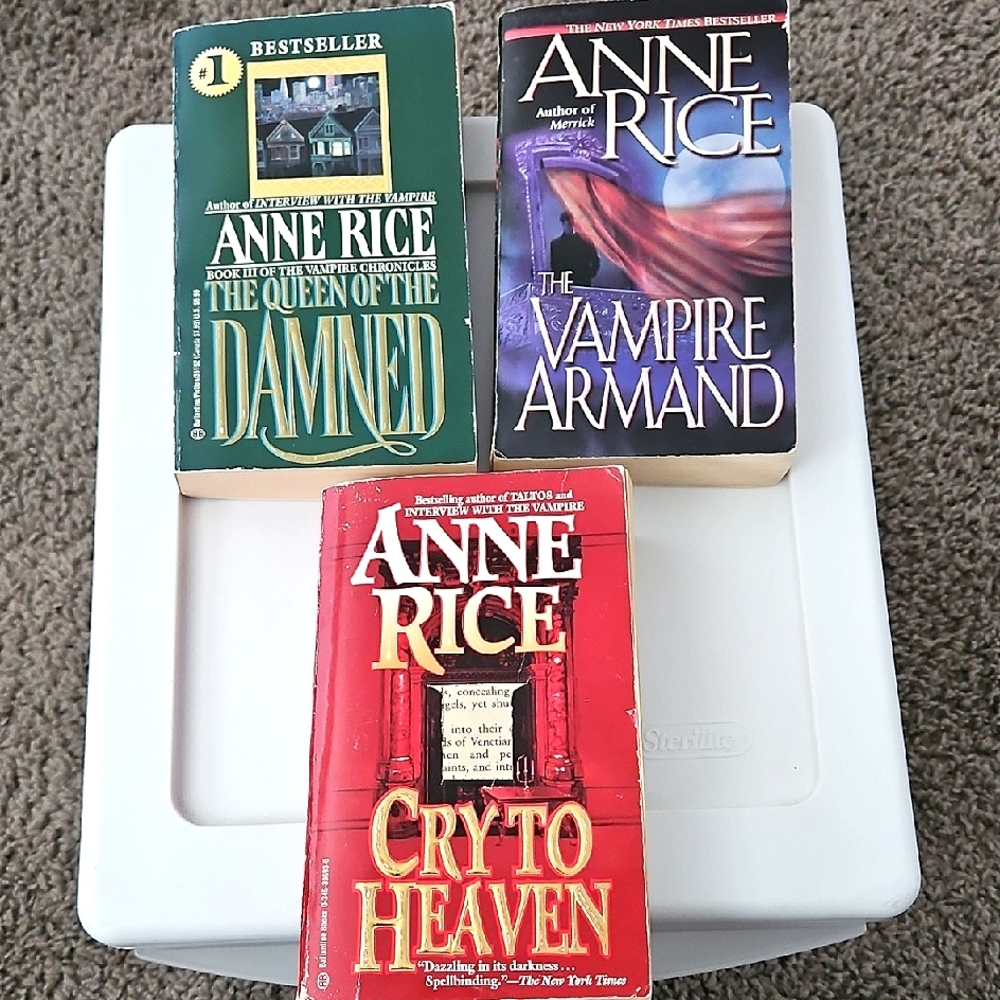 Lot Of 3 Paperback Books By Anne Rice